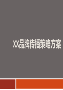 品牌策划方案-(改个名称即可使用)
