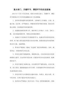 重点部门、关键环节、薄弱环节的改进措施 Microsoft Word 文档