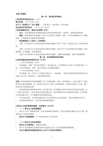 政治经济学复习重点(详细版)