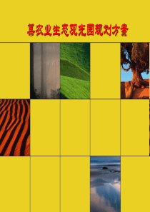 观光农业生态园规划方案案例