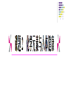 九年级化学第十二单元_课题2_化学元素与人体健康课件人教版