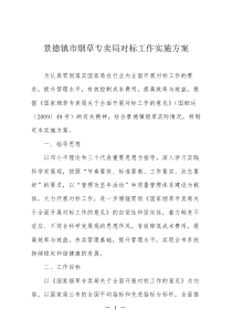 景德镇市烟草专卖局对标工作实施方案