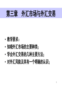 第三章外汇市场与外汇交易