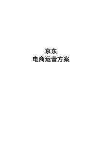 京东电商运营方案