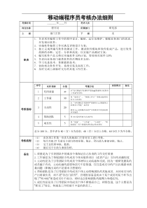 程序员考核办法细则