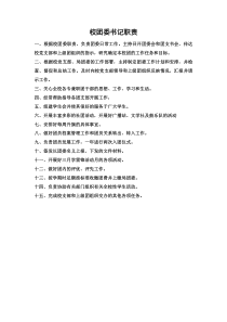 中学团委书记职责