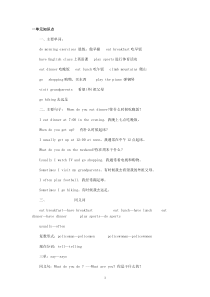 五年级下册英语知识点总结