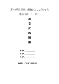 项目专项应急预案(项目级)