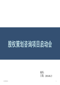 股权策划研讨