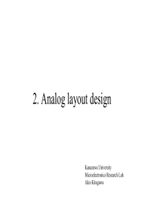 2.-Analog-layout-design