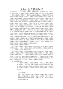 企业社会责任的现状