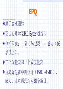 艾森克人格量表使用说明(39页)