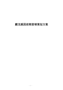 花溪项目前期策划方案