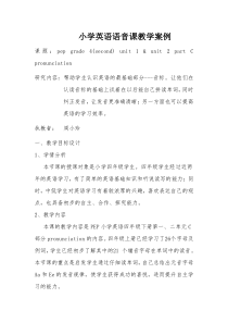小学英语语音课教学案例-(1)