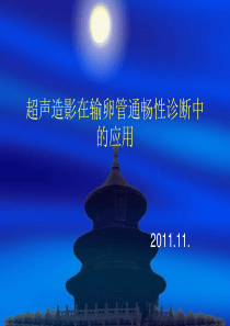 输卵管超声造影