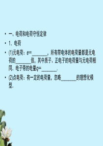 高中物理 6.1电场力的性质知识点总结课件