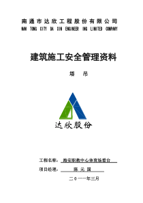 中洋安全资料10塔吊