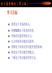 电子商务与供应链管理