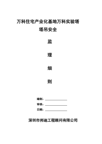 塔吊安全监理细则