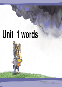 高三英语课件：Unit1单词