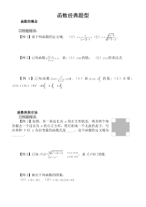 高中函数典型例题