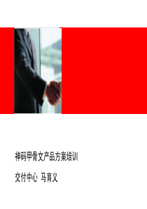 神码甲骨文产品方案培训