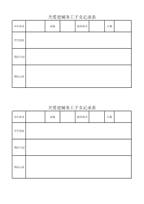 关爱随迁子女记录