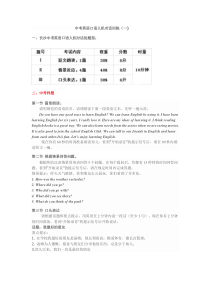 中考英语口语人机对话训练