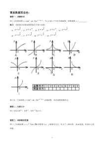 幂函数题型总结