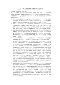 Arcgis中有关数据类型及数据格式的说明