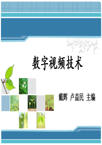 第1章--数字视频技术概论