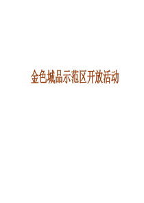 金色城品示范区开放活了动公关策划案12