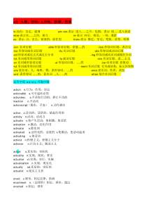 英语单词--词根词缀速记