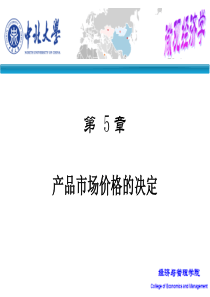 第五章产品市场价格的决定