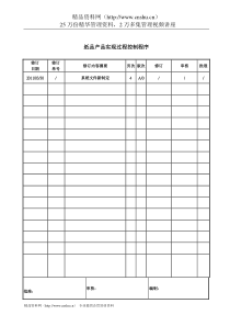 纸品产品实现过程控制程序