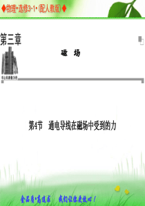 2013-2014学年高中物理人教版选修3-1同步辅导与检测课件：第3章 第4节 通电导线在磁场中受