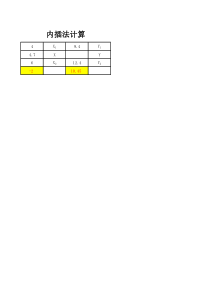 内插法计算公式(自动计算)