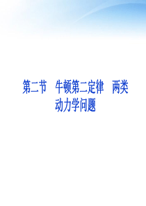 【优化方案】2012高考物理总复习-第3章第二节-牛顿第二定律-两类动力学问题课件-大纲版