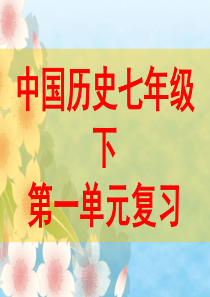 jk人教版新课标七年级下册第一单元+繁荣与开放的社会复习课件22PPT