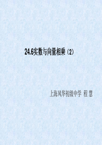 24.6(2)实数与向量相乘