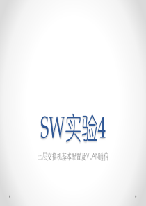 S实验四 三层交换机基本配置及VLAN通信