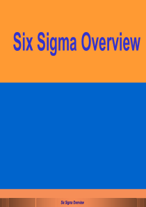 概述Six-Sigma