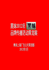 黑妹品牌传播活动策划案