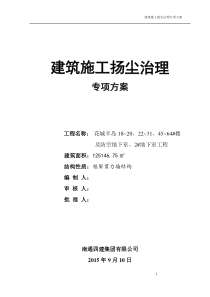 40建筑施工扬尘治理专项方案