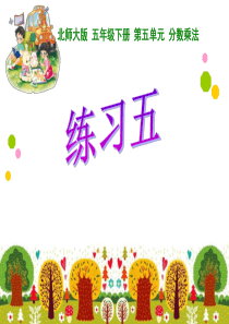新北师大版五年级数学下册第五单元《练习五》