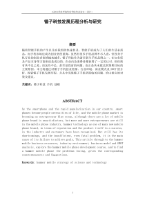 锤子科技发展分析与研究