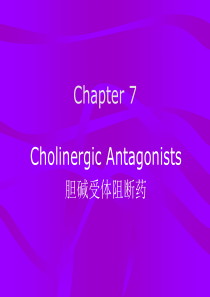 药理学讲义07-Cholinergic-Antagonists