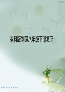 物理八年级下册复习课件