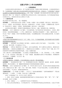 记叙文写作结构篇