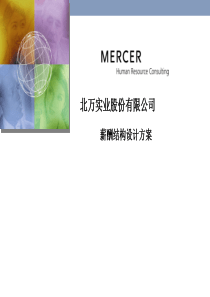 某公司薪酬结构设计方案